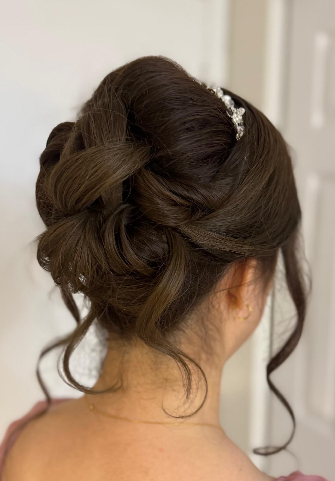 Styled hair result from Maryam's Hair Studio
